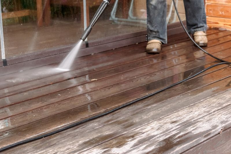 Cleaning a Wooden Deck